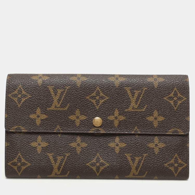 Pre Owned Louis Vuitton Monogram Canvas Sarah Wallet