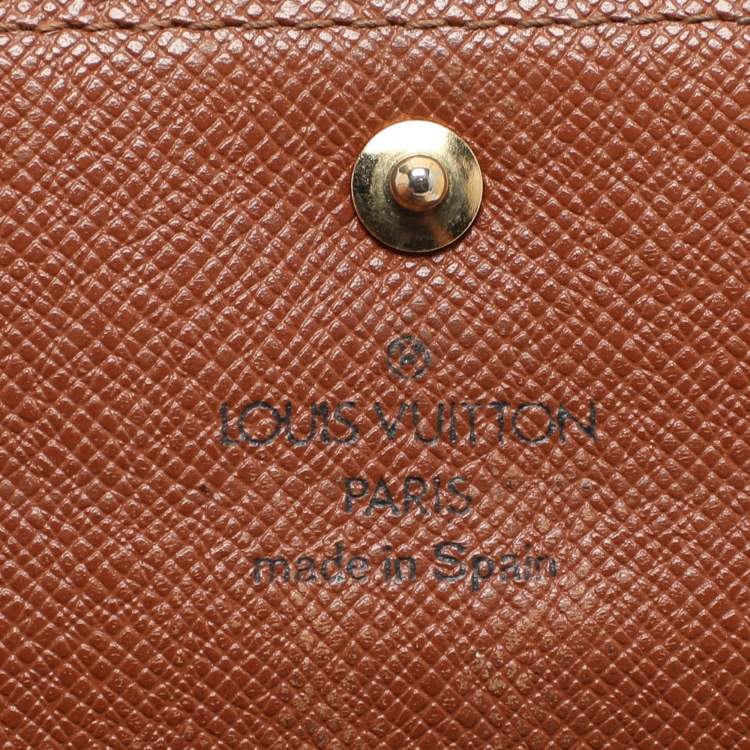 Pre Owned Louis Vuitton Monogram Canvas Sarah Wallet