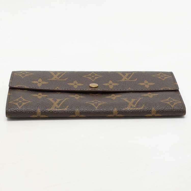 Pre Owned Louis Vuitton Monogram Canvas Sarah Wallet