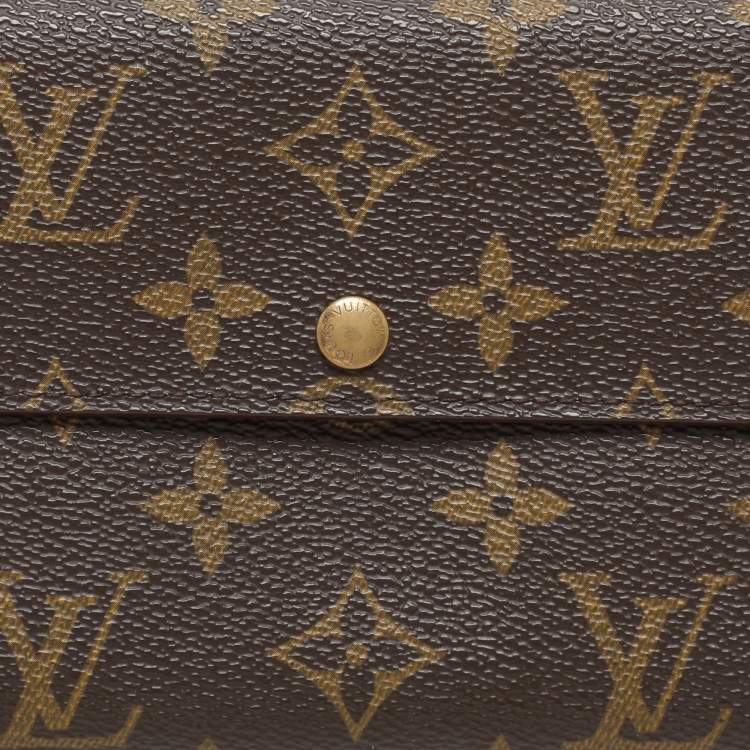 Pre Owned Louis Vuitton Monogram Canvas Sarah Wallet
