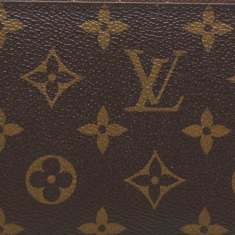 Pre Owned Louis Vuitton Monogram Canvas Zippy Wallet 