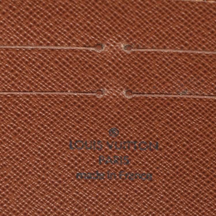 Pre Owned Louis Vuitton Monogram Canvas Zippy Wallet 