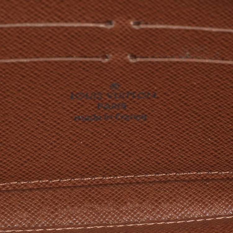 Pre Owned Louis Vuitton Monogram Canvas Zippy Wallet 