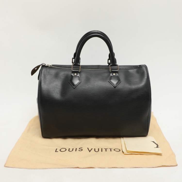 Pre Owned Louis Vuitton Black Epi Leather Speedy 30 Bag