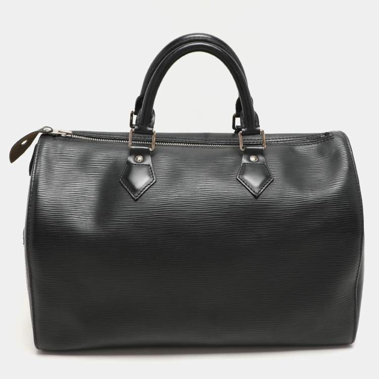 Pre Owned Louis Vuitton Black Epi Leather Speedy 30 Bag