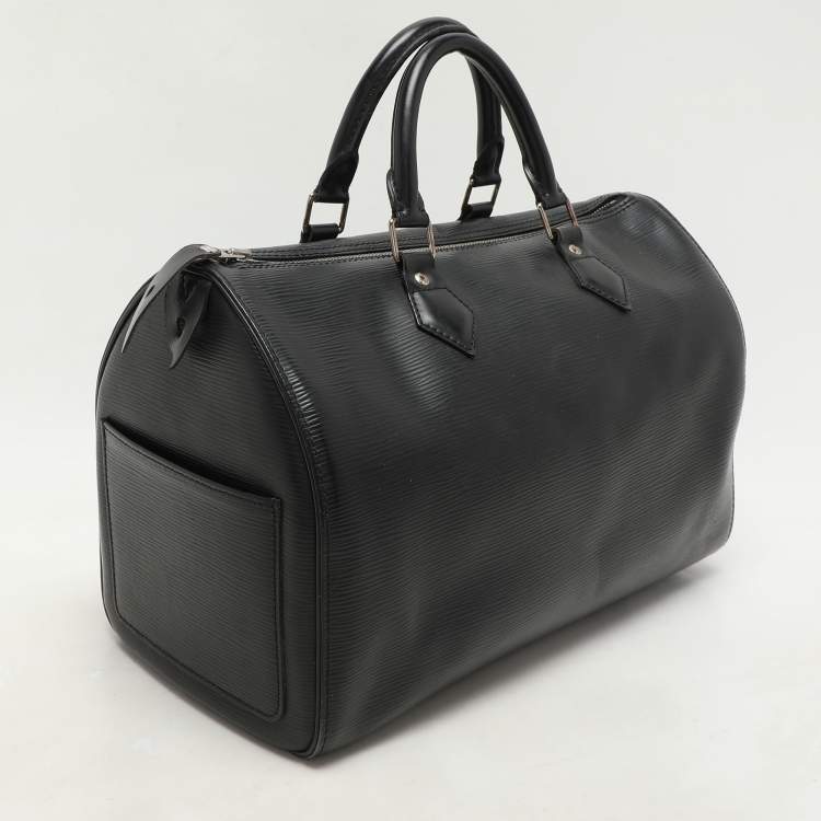 Pre Owned Louis Vuitton Black Epi Leather Speedy 30 Bag