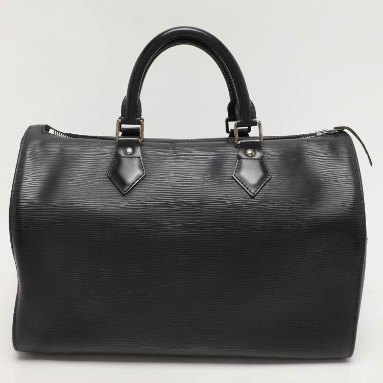 Pre Owned Louis Vuitton Black Epi Leather Speedy 30 Bag