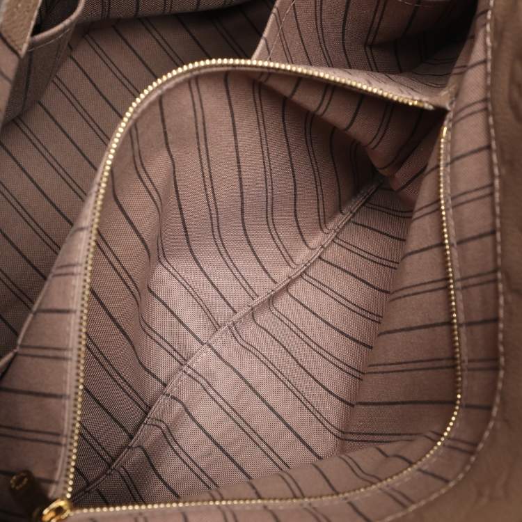 Pre Owned Louis Vuitton Beige Monogram Empreinte Leather Artsy MM Bag