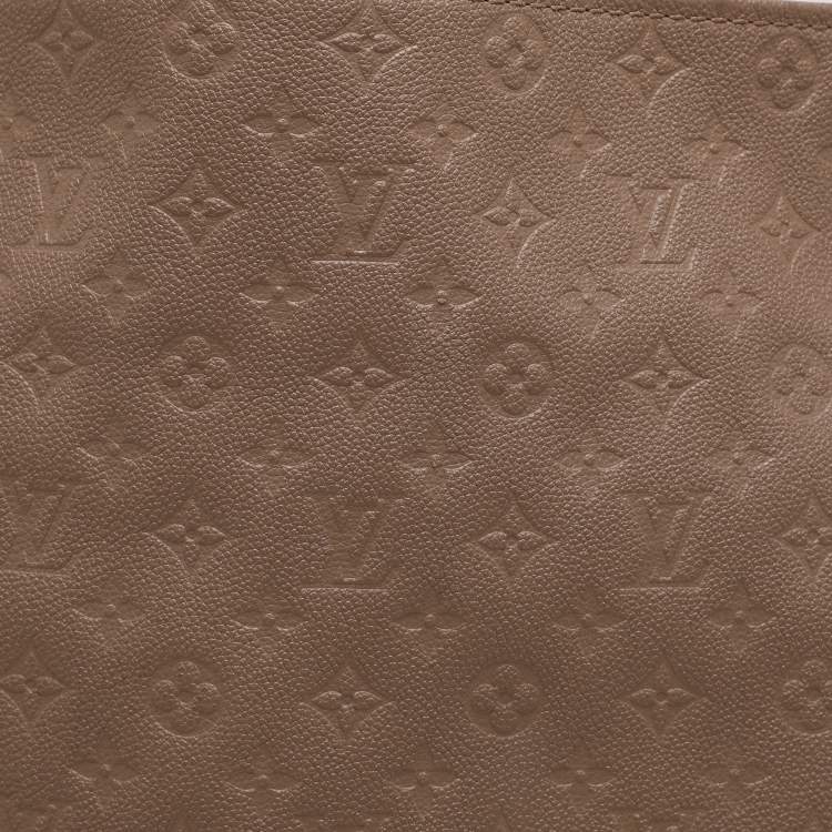 Pre Owned Louis Vuitton Beige Monogram Empreinte Leather Artsy MM Bag