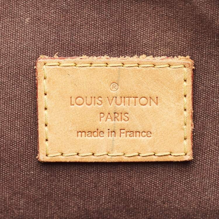 Pre Owned Louis Vuitton Amarante Monogram Vernis Alma GM Bag