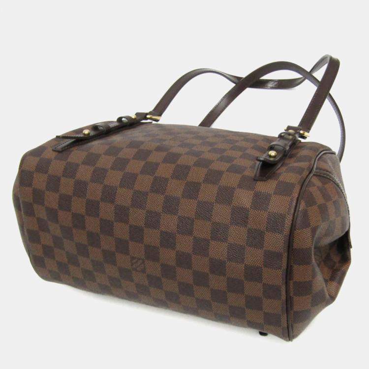 Pre Owned  Louis Vuitton Brown Damier Ebene Rivington PM Shoulder Bag 