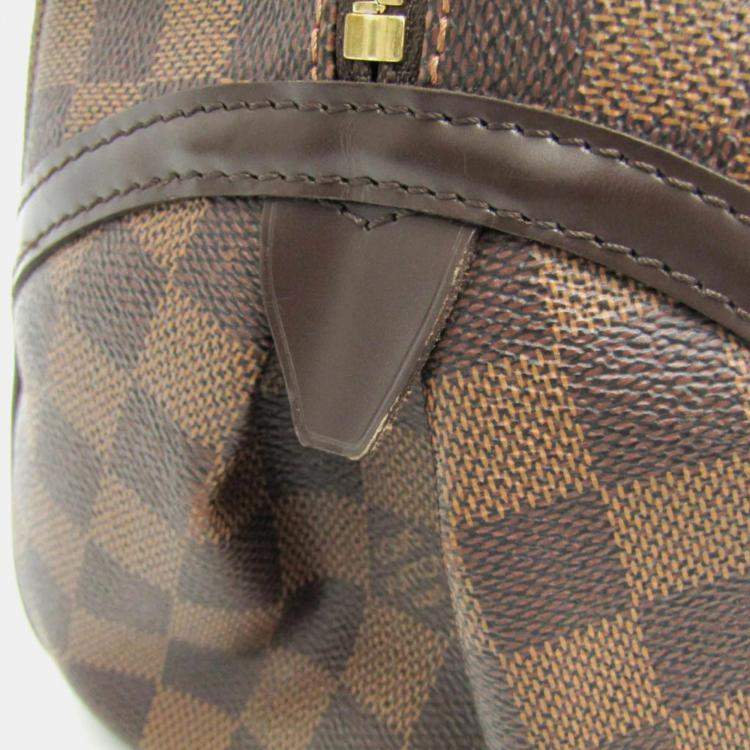 Pre Owned  Louis Vuitton Brown Damier Ebene Rivington PM Shoulder Bag 