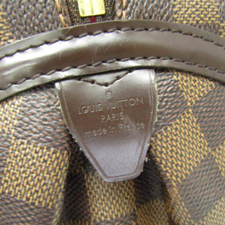 Pre Owned  Louis Vuitton Brown Damier Ebene Rivington PM Shoulder Bag 