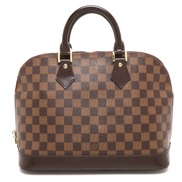 Pre Owned Louis Vuitton Damier Ebene Canvas Alma PM Bag