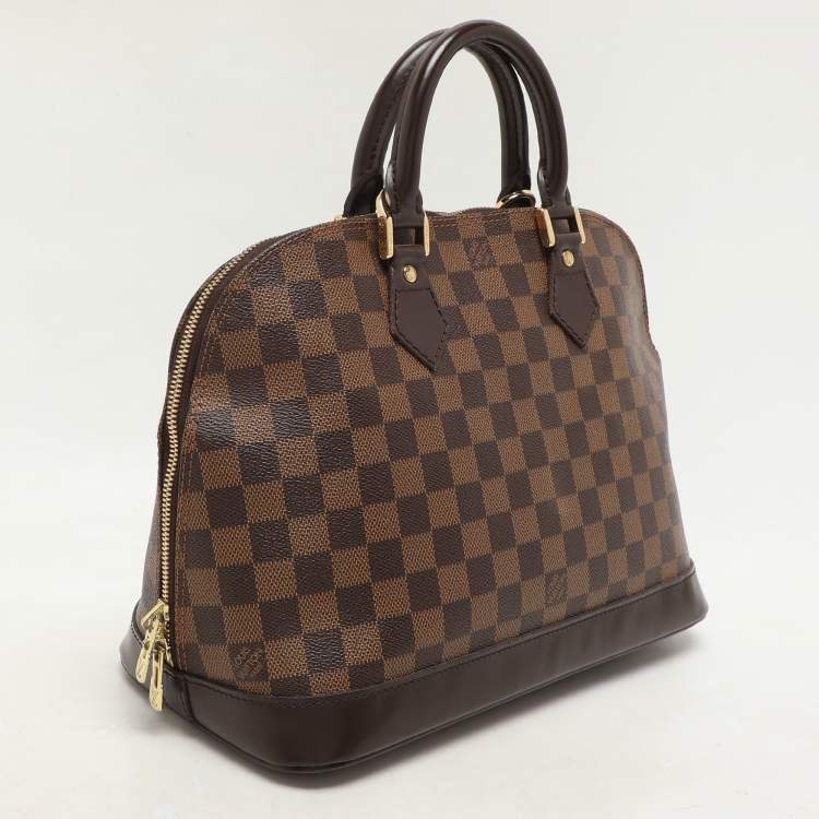 Pre Owned Louis Vuitton Damier Ebene Canvas Alma PM Bag