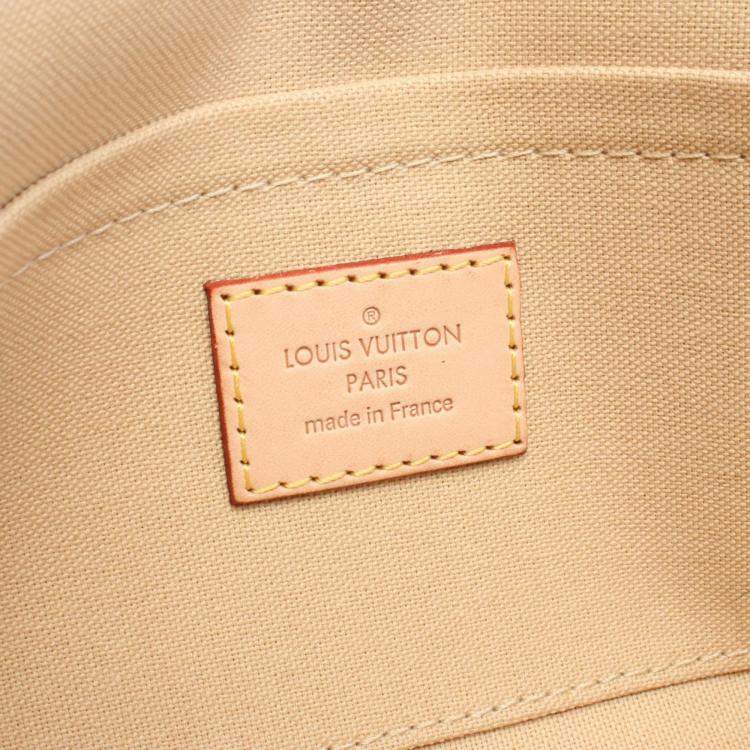 Pre Owned Louis Vuitton White Damier Azur Canvas Favorite PM Crossbody Bag