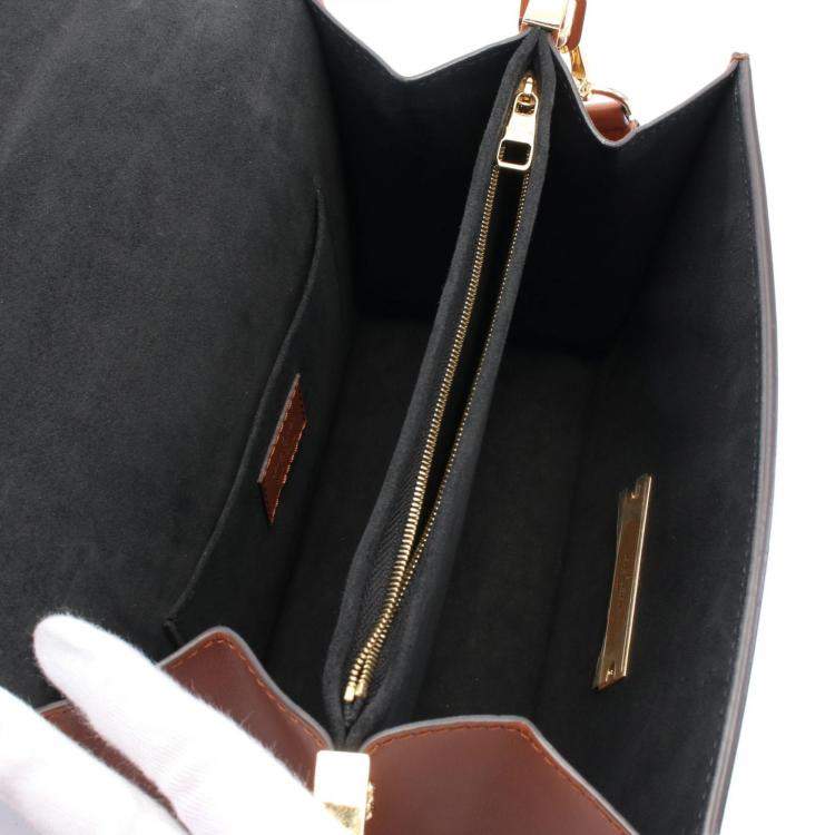 Pre Owned Louis Vuitton Brown Monogram Reverse Canvas Dauphine Shoulder Bag