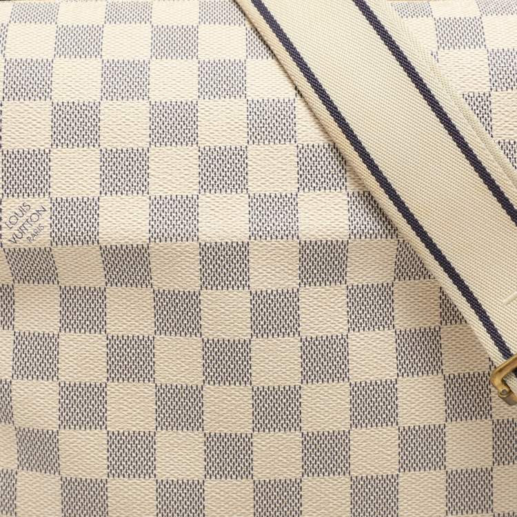 Pre Owned Louis Vuitton Damier Azur Canvas Naviglio Crossbody Bag