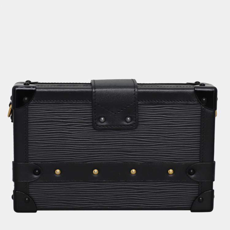 Pre Owned Louis Vuitton Black Epi Leather Petite Malle Shoulder Bag