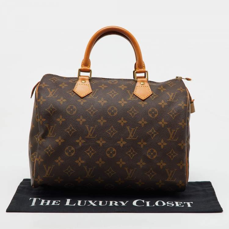 Pre Owned Louis Vuitton Monogram Canvas Speedy 30 Bag