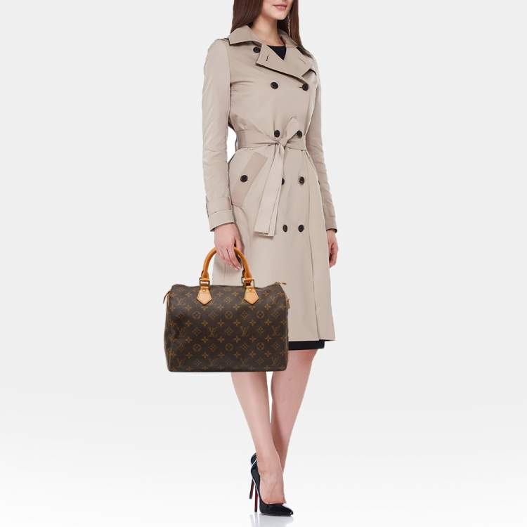 Pre Owned Louis Vuitton Monogram Canvas Speedy 30 Bag