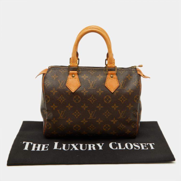 Pre Owned Louis Vuitton Monogram Canvas Speedy 25 Bag
