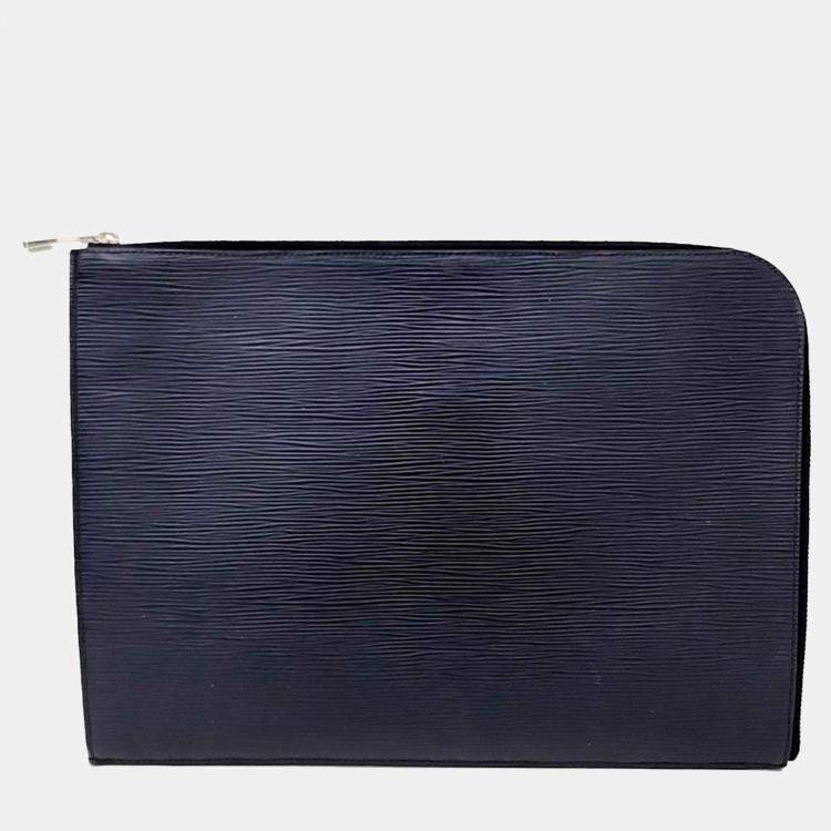 Pre Owned Louis Vuitton Black Epi Leather Epi Pochette Jour GM bag