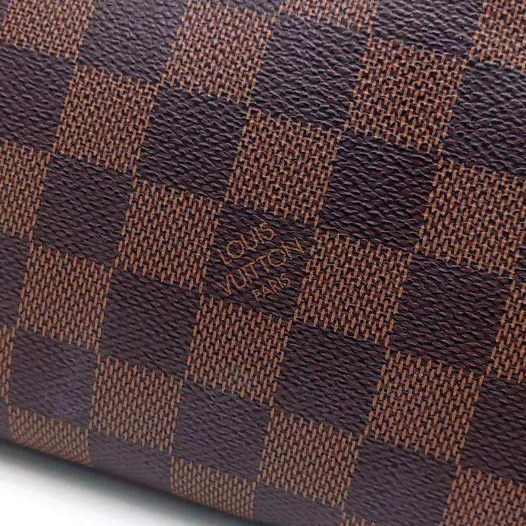 Pre Owned Louis Vuitton Brown Canvas Damier Cosmetic Pouch