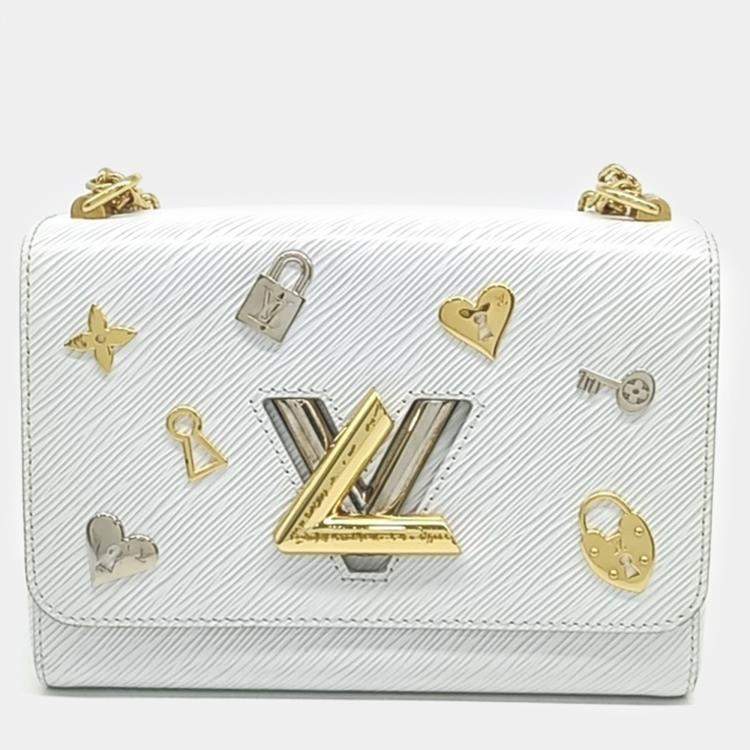 Pre Owned Louis Vuitton White Epi Leather Epi Twist MM bag