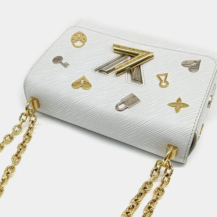 Pre Owned Louis Vuitton White Epi Leather Epi Twist MM bag
