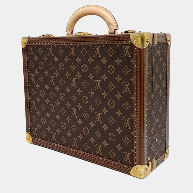 Pre Owned Louis Vuitton Brown Coated Canvas and Leather Coteville 40 bag