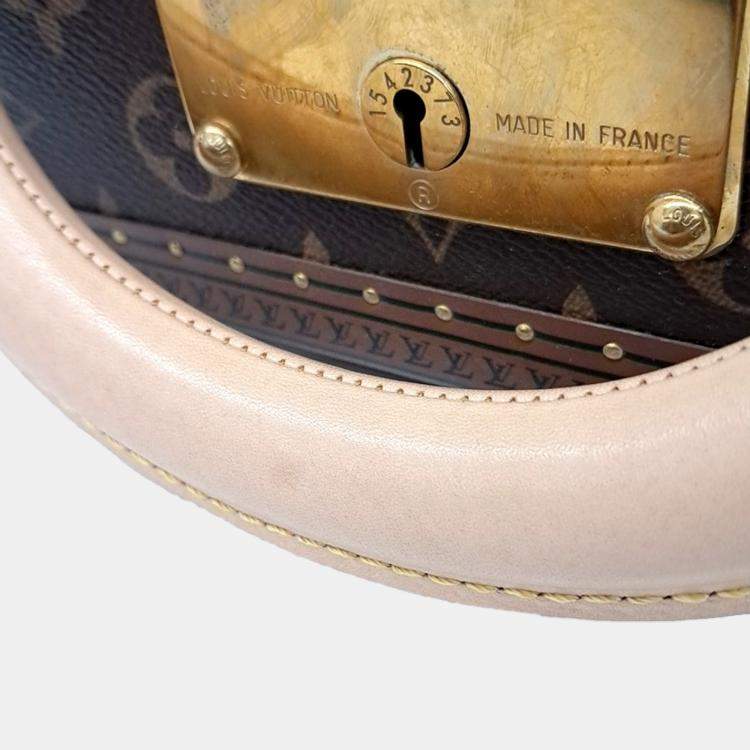 Pre Owned Louis Vuitton Brown Coated Canvas and Leather Coteville 40 bag