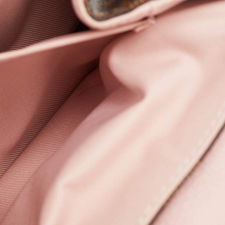 Pre Owned Louis Vuitton Magnolia Pink Damier Ebene Canvas Clapton Backpack
