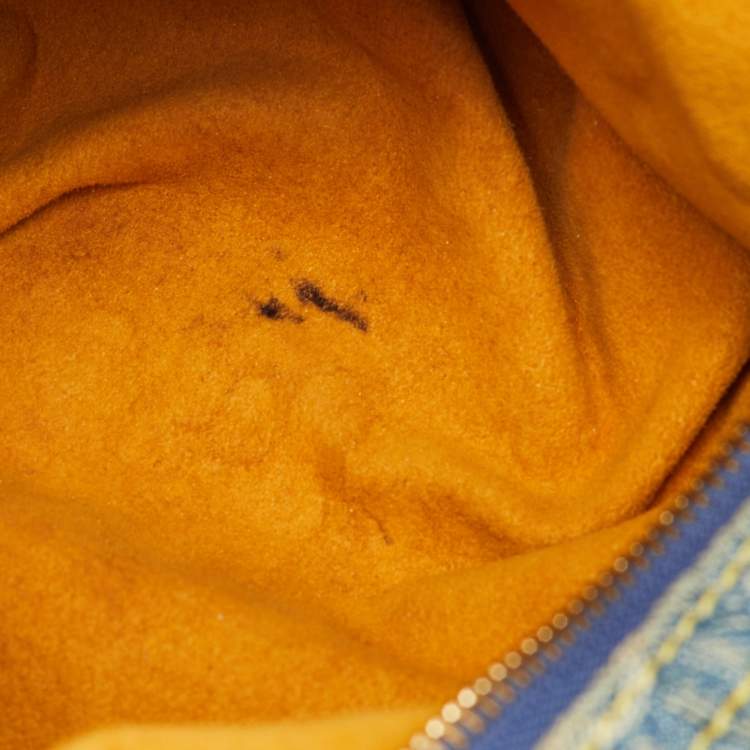 Pre Owned Louis Vuitton Monogram Denim Baggy GM Bag