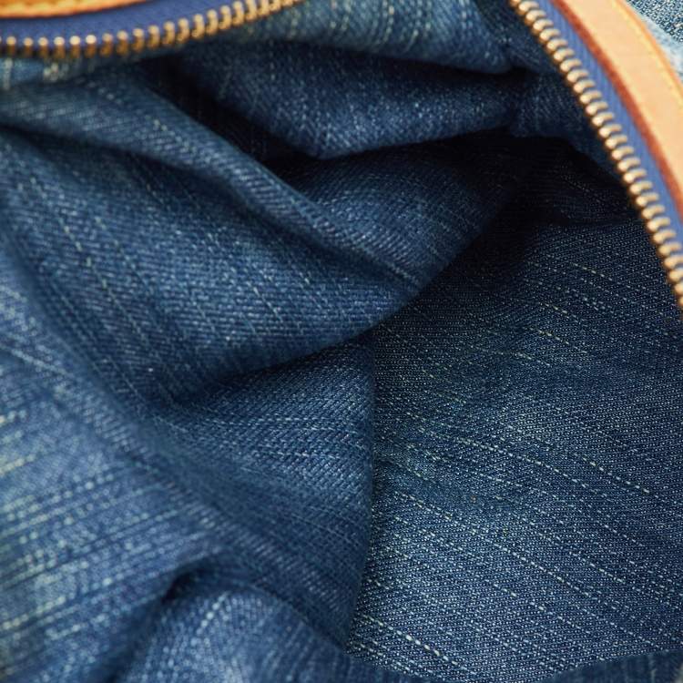 Pre Owned Louis Vuitton Monogram Denim Baggy GM Bag