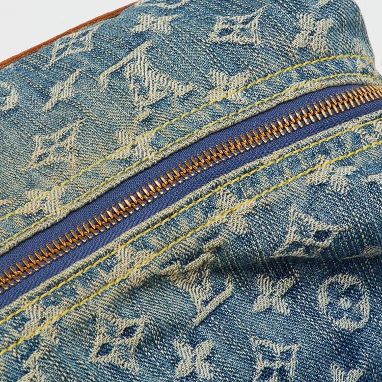 Pre Owned Louis Vuitton Monogram Denim Baggy GM Bag