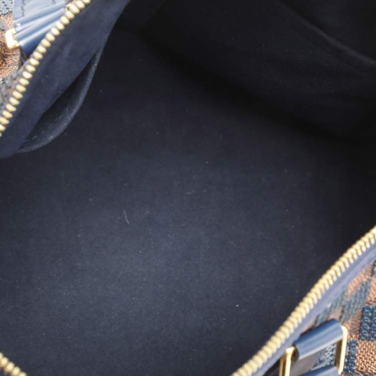 Pre Owned Louis Vuitton Damier Ebene and Sequins Paillettes Limited Edition Speedy 30 Bag