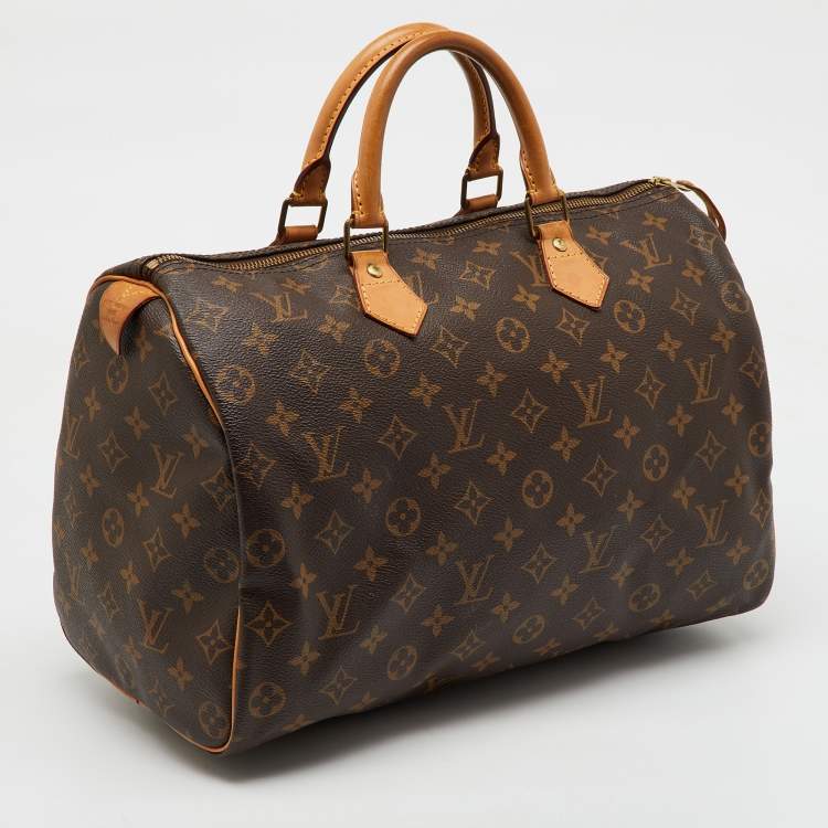 Pre Owned Louis Vuitton Monogram Canvas Speedy 35 Bag