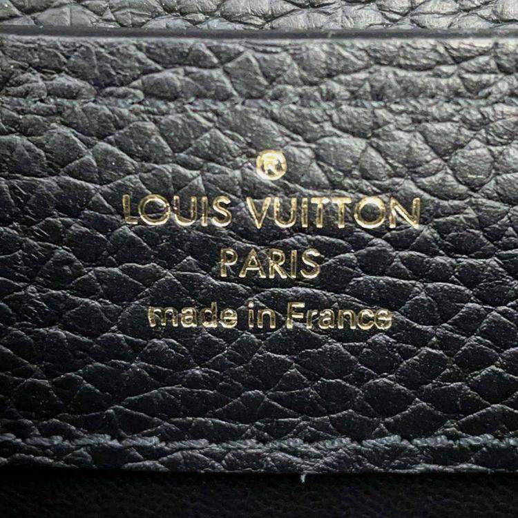 Pre Owned Louis Vuitton Capucines Black Taurillon Leather Size Mini