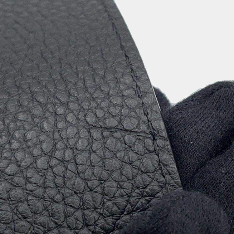 Pre Owned Louis Vuitton Capucines Black Taurillon Leather Size Mini