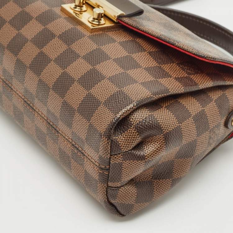 Pre Owned Louis Vuitton Damier Ebene Canvas Croisette Bag
