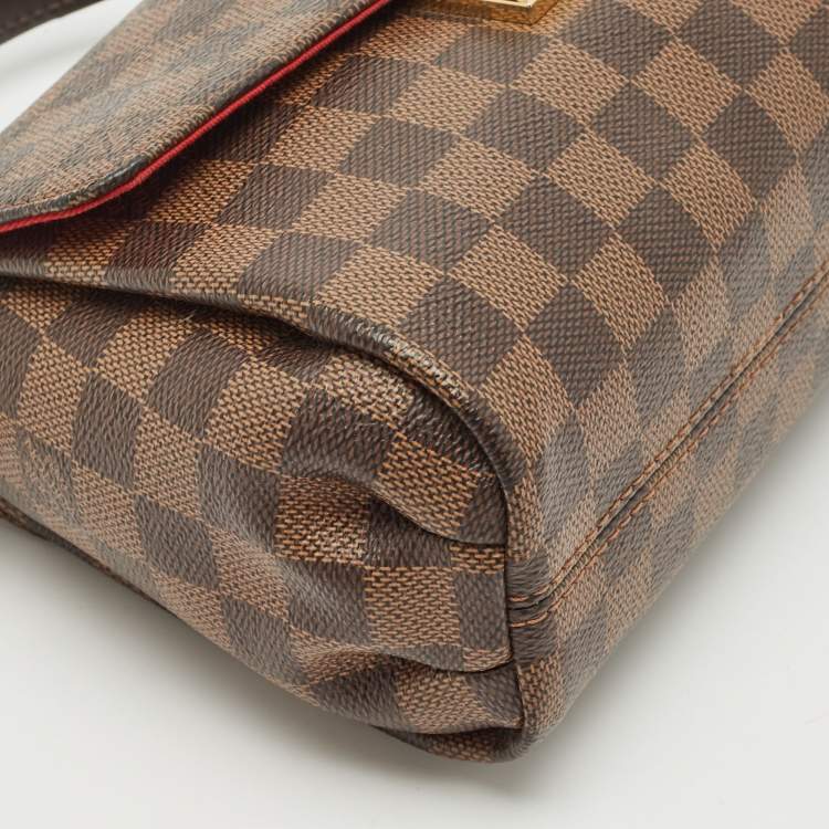 Pre Owned Louis Vuitton Damier Ebene Canvas Croisette Bag