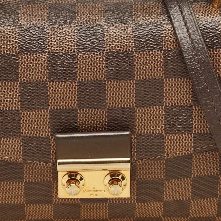 Pre Owned Louis Vuitton Damier Ebene Canvas Croisette Bag