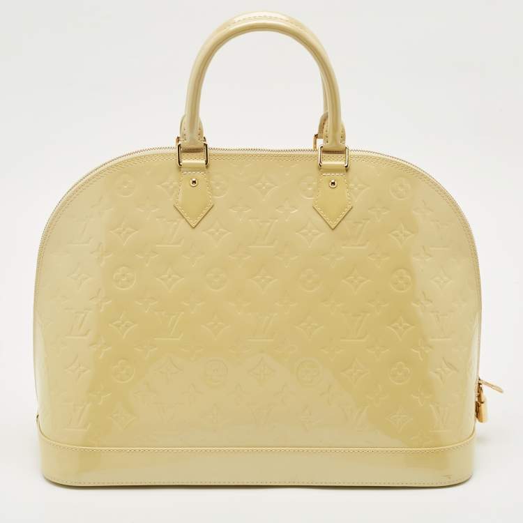 مملوكة مسبقًا Louis Vuitton Blanc Corail Monogram Vernis Alma GM Bag