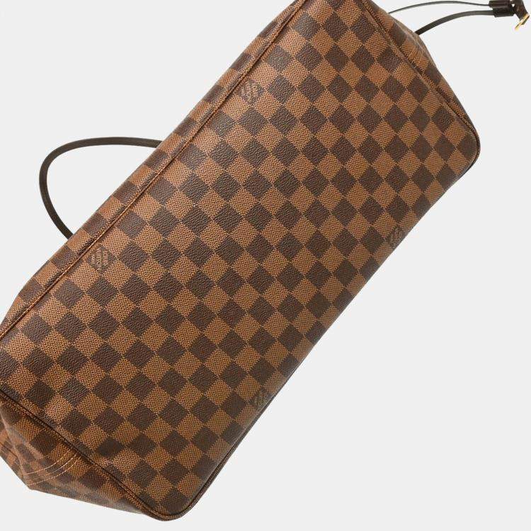 Pre Owned Louis Vuitton Brown Damier Ebene Neverfull GM Tote Handbag