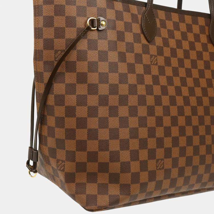 Pre Owned Louis Vuitton Brown Damier Ebene Neverfull GM Tote Handbag