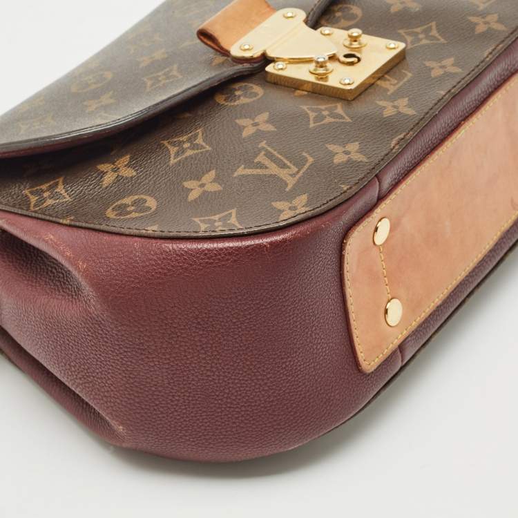 Pre Owned Louis Vuitton Bordeaux Monogram Canvas Eden MM Bag