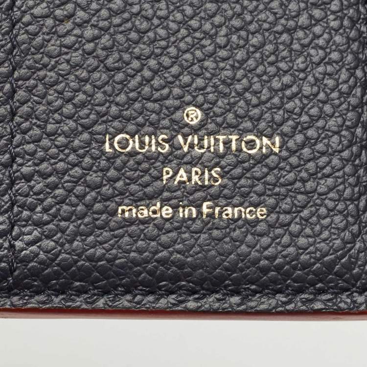 Pre Owned Louis Vuitton Marine/Rouge Monogram Empreinte Leather Zoe Wallet