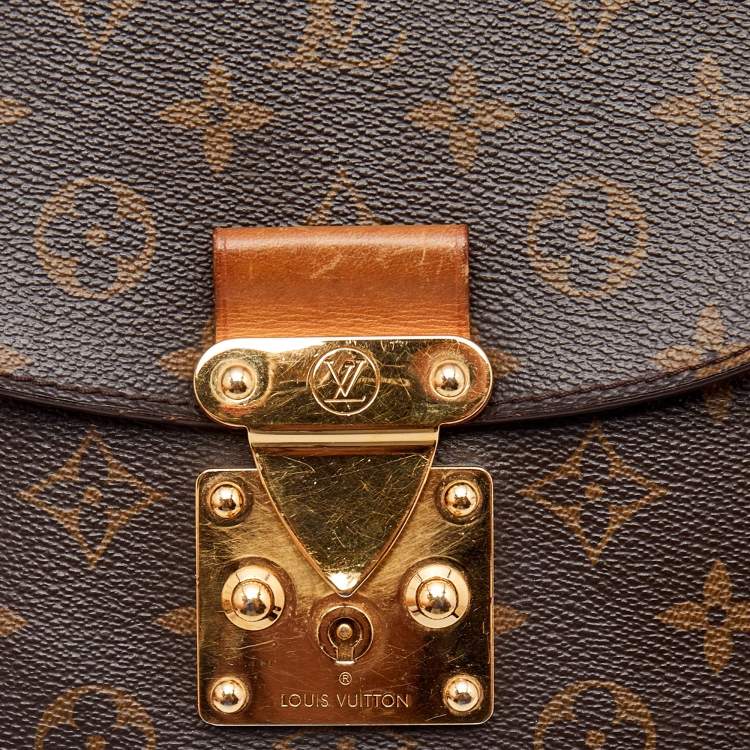 Pre Owned Louis Vuitton Bordeaux Monogram Canvas and Leather Eden PM Bag