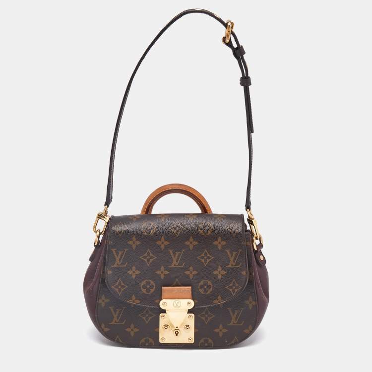 Pre Owned Louis Vuitton Bordeaux Monogram Canvas and Leather Eden PM Bag